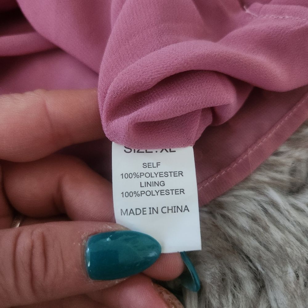 Unbranded Smocked Top Swiss Dot Textured Tank Top Pink Women's Size XL - Picture 6 of 8